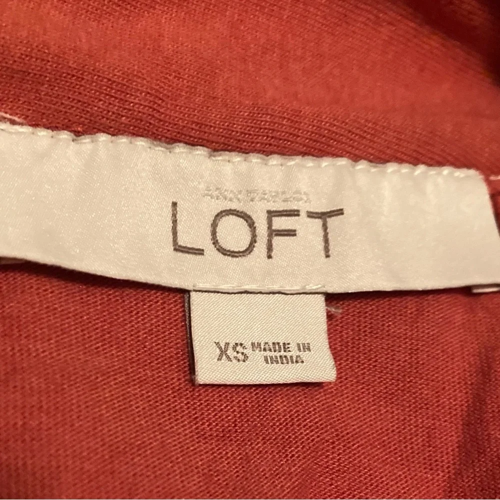 Ann Taylor LOFT Sleeveless Dress with Banded Collar and Waist - Picture 6 of 7